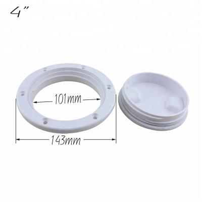 China 4 Inch Anti Aging Plastic Marine Boat Screw Out Round Deck Inspection Access Hatch Cover for sale