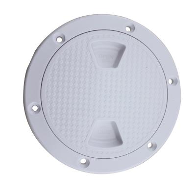 China APRON ABS Marine Round Inspection Deck Plate Hatch With Detachable Soft Center 4 6 8 Inch For Boat Yacht for sale