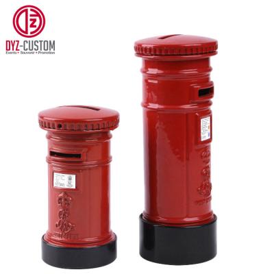 China Money Box British Red Postbox Mail Keepsake Souvenir Piggy Bank for sale