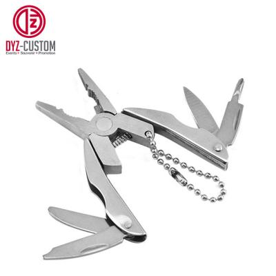 China MULTI FUNCTIONAL Multi Functional Pliers Pocket Key Ring Mini Portable Folding Plier Clamp Key Chain for sale