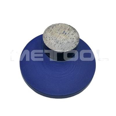 China Scanmaskin Concrete Diamond Surface Treatment Floor Grinding Wheel With Single Round Segment for sale