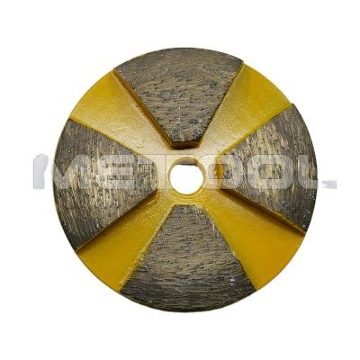 China Grinding Or Polishing For Concrete Floor 3 Inch Concrete Diamond Disc Grinding Wheels With 5 Big Segments for sale