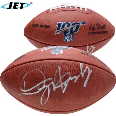 China Junior American Football Ball Size Durable 3 PU Glow American Football Balls for sale