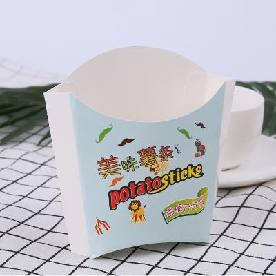 China Large Capacity Food Printing Paper Snack Packing Box For French Fries French Fries for sale