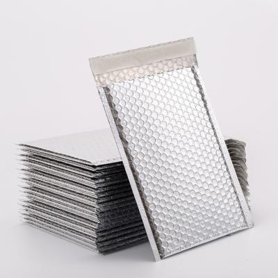 China Wholesale Self Protective Metallic Seal Bubble Envelopes 6x9 Matte Glamor Bubble Mailers For Cosmetics And Clothes for sale