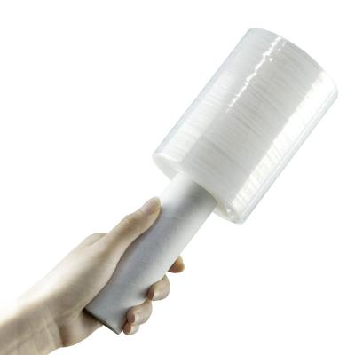 China LLDPE Pallet Stretch Film Water Soluble Mini Stretch Film With Handle for sale