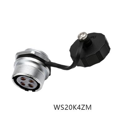 China WEIPU WS20 WS20K3ZM Automotive Outdoor M20 2 Female Socket 3 4 5 6 7 8 9 12 Pin Power Industrial Circular Connector Jack Panel Mount for sale