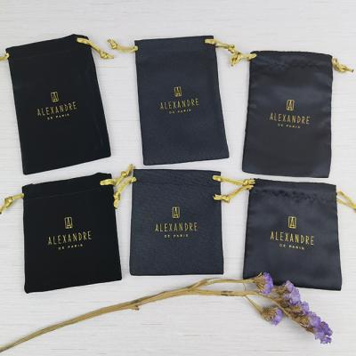 China PUNCH canvas with women packaging reusable black silk cotton drawstring satin dust bags for handbag luxury for sale