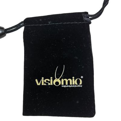 China Free Sample Jewelry Pouch High Quality Black Gray Velvet Pouches Customized Logo Soft White For Perfume for sale