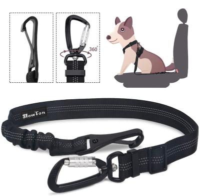 China Pro Padded Reflective Nylon Pet Safety Car Seat Belt Rope Dog Leash Hook Harness Headrest Headrest Seat Belt For Cars for sale