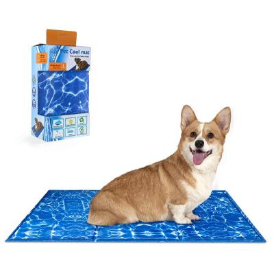 China Cooling Dog Cooling Mat Waterproof Reusable Summer Hot Day Sleep Cool Pet Cooling Mat For Dogs Cats for sale