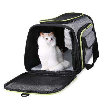 China Breathable Fashionable Travel Bag Cages Carriers Pet Carrier Airline Approved for sale