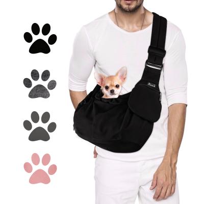 China Pet Front Sling Carrier, Comfortable Hard Bottom Support Small Dog Papoose Fashion Sling for sale