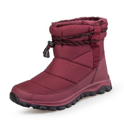 China New 2021 Wholesale Brand Winter High Quality Waterproof Hi-Cut Ski Boots Thermal Elastic Boots For Women Men Brand Big Sizes for sale