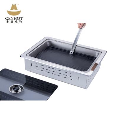 China Commercial BBQ Table Top Korean BBQ Grill Smokeless Indoor Commercial BBQ Grill For Restaurant for sale