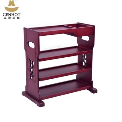 China Durable CENHOT WOODEN 4 TIER RESTAURANT UTILITY CARTS SUPPLY for sale