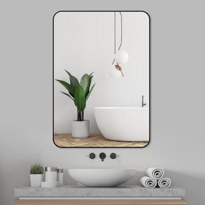 China Vertical Blow Lighted Aluminum Framed Horizontal Hotel Wall Bathroom Mirror for sale