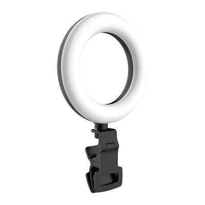 China ABS Small 5 Inch Stand Led Light Stand LED Ring Light Selfie Camera Selfie Fill Lamp Studio Computer and Phone Stand for sale