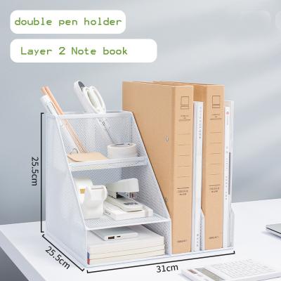 China Modern Stylish Multifunctional Books Tray Vertical File Holders Organizer Collect Office Desk Organizer for sale