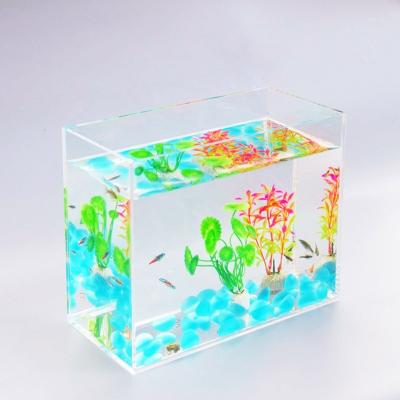 China Viable Small Goldfish Tank For Home Office Decoration Gifts Wholesale Price for sale