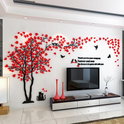 China WALL STICKER High Grade 3d Acrylic Wall Sticker For Happy Home for sale