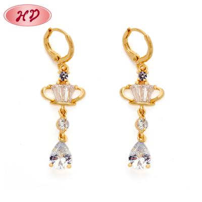 China Copper Alloy Oval Drop Earrings Gold Silver Dangle Drop Earrings For Women for sale