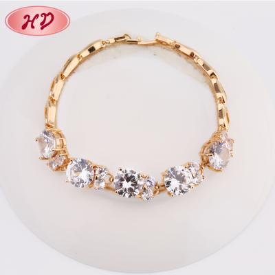 China No Allergic Wholesale Jewelry Crystal Diamond Copper Alloy Designs Infinity Bracelet for sale