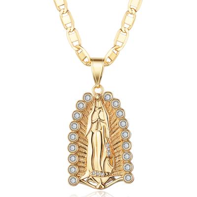 China ALLOY Most Latest Products Design Trending Moon Pendent 18k Gold Plated Pendent Women Jewelry Madonna for sale