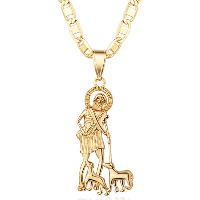 China Zodiac Designs Men Necklace Pendant Gold Religious Jewelry Pendant Necklace for sale