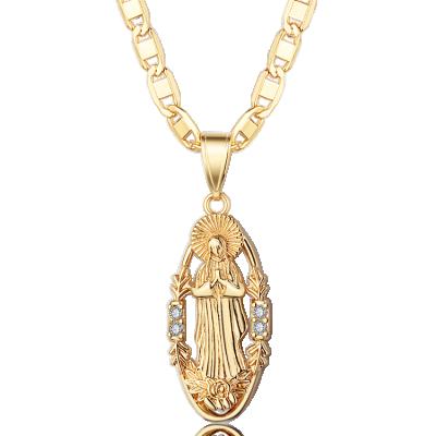 China Gold Hiphop Jewelry Fashion Gold Buddha Necklace Religious Pendant for sale