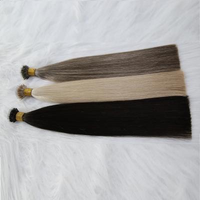 China Amourhairs Silky Straight Wave European Nano Tip Keratin Hair Extensions for sale