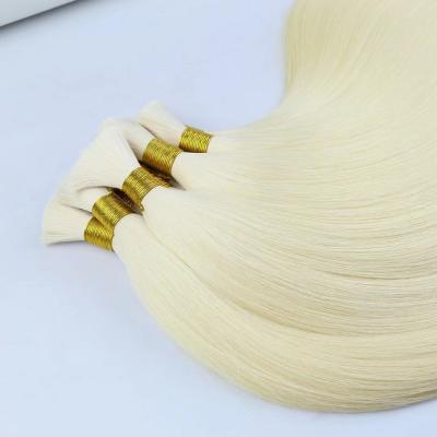 China 613 Blonde Remy Woman Silky Straight Virgin Human Hair 100% Raw Extension Hair Volume for sale