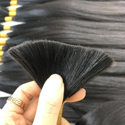 China Darw Remy Nature Color Virgin Woman Silky Straight Hair Extension Double Bulk Packs for sale