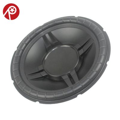 China 10 Inch PP Hi-Fi Cone Rubber Edge Car Subwoofer Cone 12 Inch Available for sale