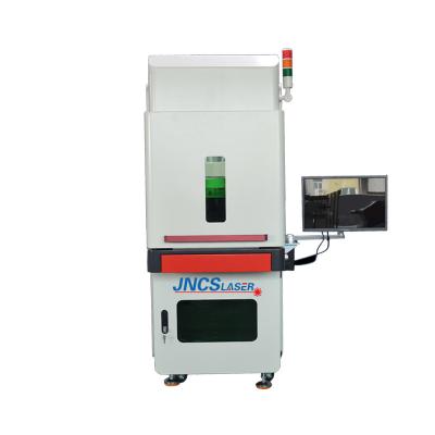 China 30W Code Air-cooled Rotary Device Qr Jewelry Metal Fiber Laser Enclosed Small Enclosure Enclosure for sale