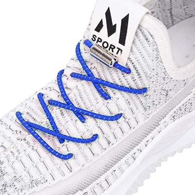 China Quick Round To Install Sporty Elastic Running No Tie Reflective Lace For Kids, Men, Women for sale