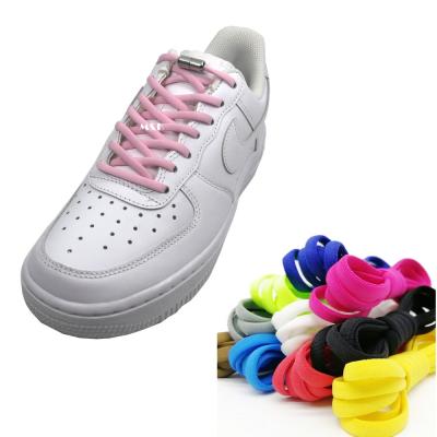 China Wholesale Bulk Easy Oval Stretch No Tie Lazy Elastic Round No Tie Custom Shoe Laces Metal Tip Laces for sale