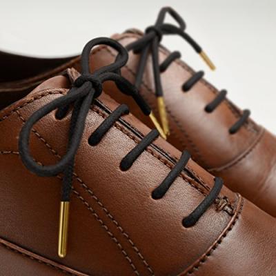 China Custom Waxed Shoe Promotion Elegant Shoe Round Cotton Lace Round For Oxford Boot for sale