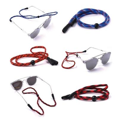 China Cotton Anti-Slip Custom Glass Adjustable Sunglasses Tie Rope Holder Eyewear Retainer for sale