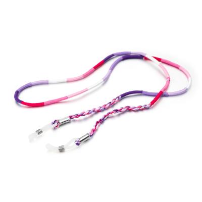 China Cotton Custom Multi Color Sunglasses Strap Holder Eyewear Retainer Braid Glass Strap for sale