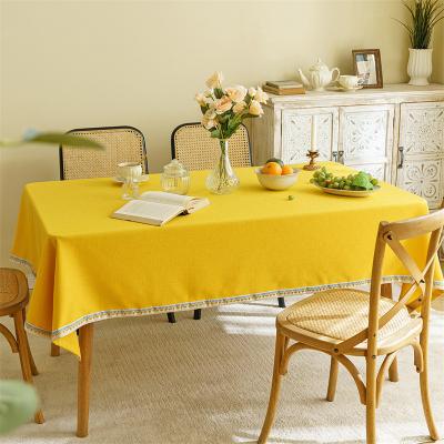 China High Quality Table Cloth Custom Woven Table Cloth Cotton Bohemian Decoration Linens Table Cover for sale