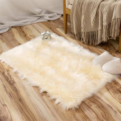 China Mulan Long Washable Fur Blankets Fit Mat Retro Animal Style Modern Customize Decoration Sofa Chair Cushion Polyester Fabric Adult NO-slip for sale