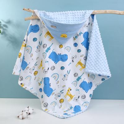 China Mulan Cotton Cartoon Anti-Static Infant Cotton Crepe Wraps High Quality Customize Newborn Baby Soft Safety-Blankets for sale