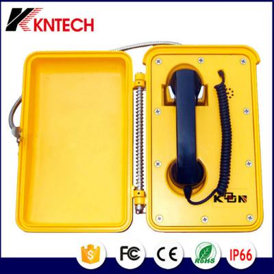 China KNTECH hot-selling robust industrial phone with door ,hotline handset analogue IP emergency call box  telelphone KNSP-03 for sale