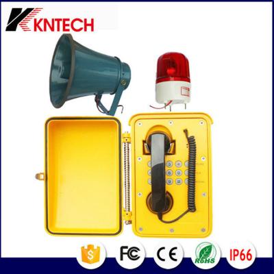 China speaker telephones waterproof IP66 dusty proof for -outdoor environment. weatherproof telephone with speaker and ringer for sale