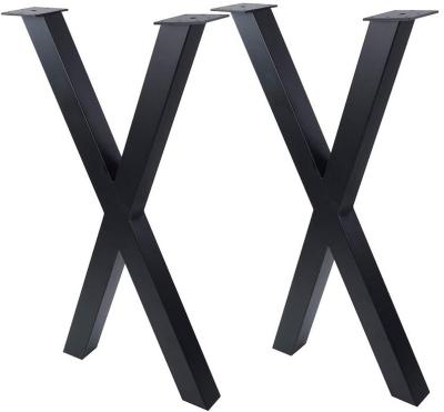 China Mid Century Customized Industrial Stainless Steel Metal Dining Table Legs For Sale for sale