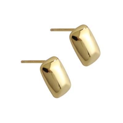 China 100% handmade earrings 925 sterling silver gold or silver rhodium plated stud earring jewelry wholesale for sale