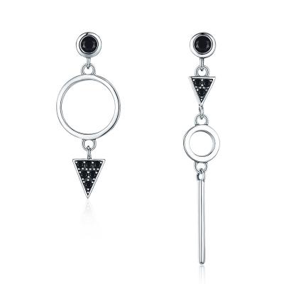 China Fashion TRENDY Personality Long 925 Sterling Silver Geometric Anti Allergy Earrings for sale