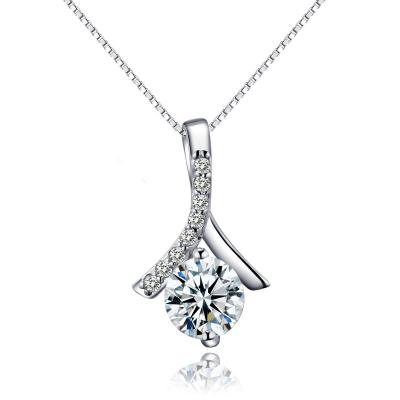 China 100% Handmade Heart Cutout Pendant 925 Sterling Sliver Fashion CZ Pendants for sale