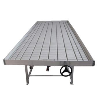 China OEM Clear Agricultural Greenhouse Hydroponic System 4FT*8FT Rolling Bench for sale